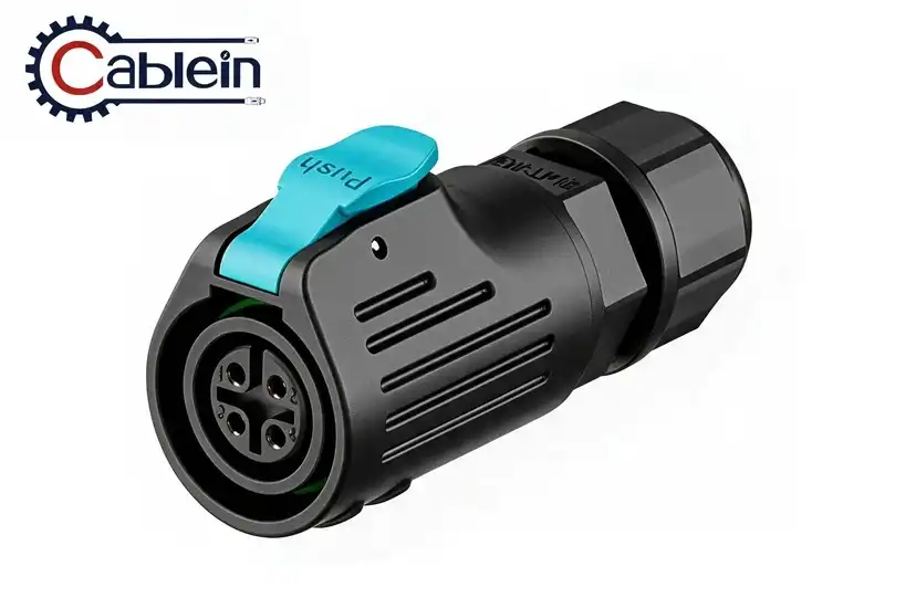 LP12 4-Pin Plastic Waterproof Small Round Connector